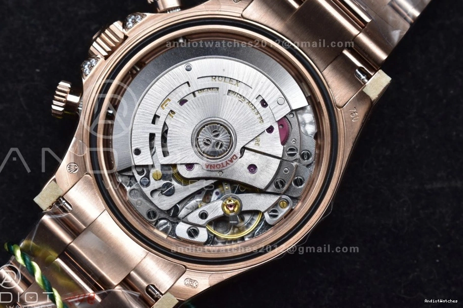 ZF SH Rainbow Bracelet Best 1:1 Diamonds 116595RBOW Durable Edition 776 Black RG Dial on Daytona 0416